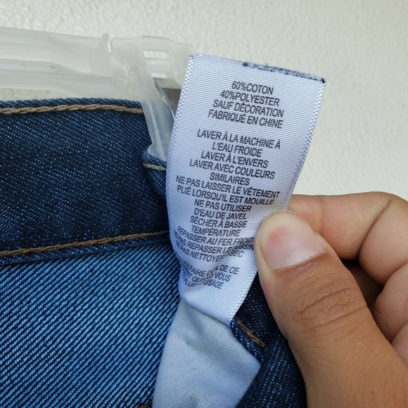 Levis 511 Slim Straight Leg Jeans Dark Wash Crop - Picture 4 of 8